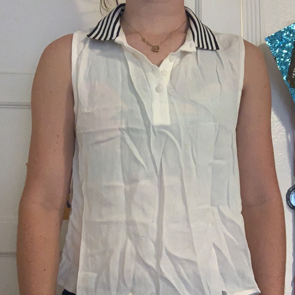 Collared Tank Top